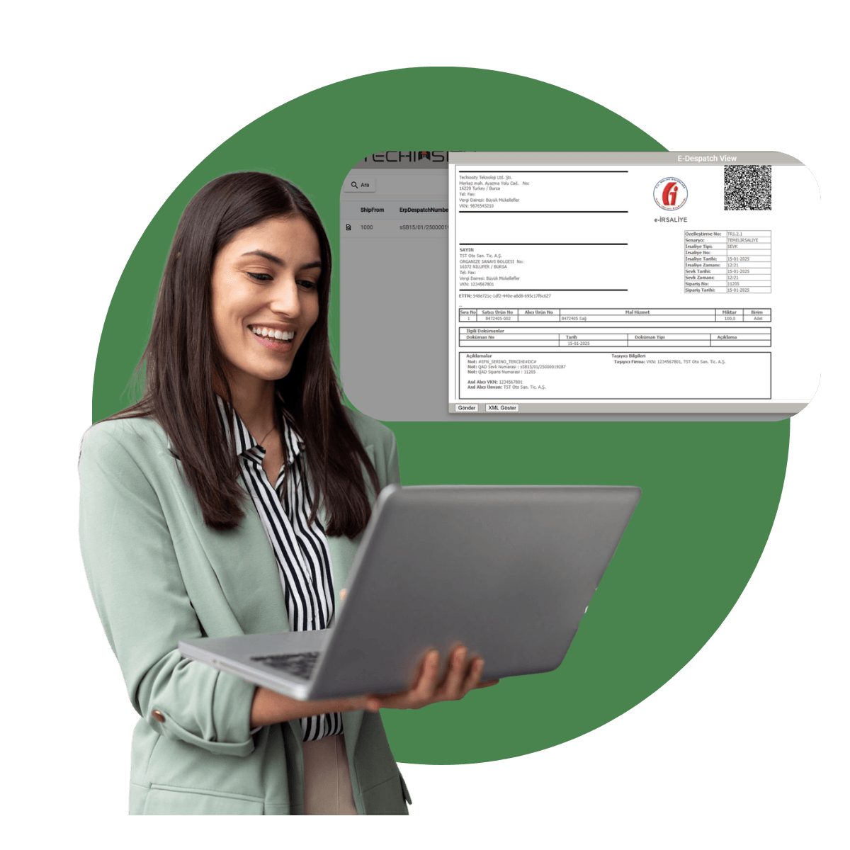 Outbound process screen